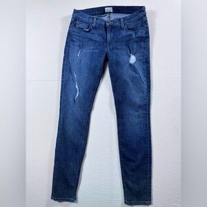 HUDSON “Krista” Super Skinny Jeans | Size 27 Distressed Dark Wash